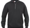 Basichalfzip - Schwarz