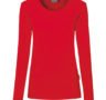 Langärmliges Damen T-shirt - Rot