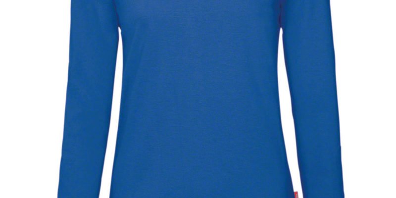 Langärmliges Damen T-shirt - Blau