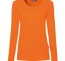 Langärmliges Damen T-shirt - Orange