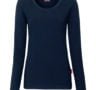 Langärmliges Damen T-shirt - Marine