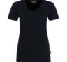 einfarbiges Damen T-Shirt - Schwarz