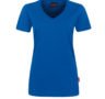 einfarbiges Damen T-Shirt - Blau