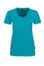 einfarbiges Damen T-Shirt - Türkis