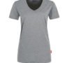einfarbiges Damen T-Shirt - Grau