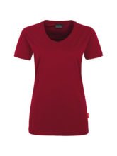 einfarbiges Damen T-Shirt - Burgund