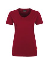 einfarbiges Damen T-Shirt - Burgund