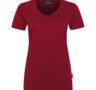 einfarbiges Damen T-Shirt - Burgund