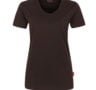 einfarbiges Damen T-Shirt - Braun