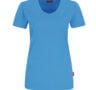einfarbiges Damen T-Shirt - Hellblau