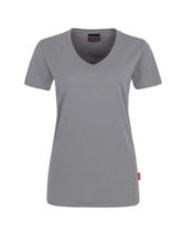 einfarbiges Damen T-Shirt - Grau