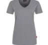 einfarbiges Damen T-Shirt - Grau