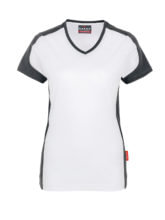 zweifarbiges Damen-T-Shirt - Weiß