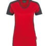 zweifarbiges Damen-T-Shirt - Rot