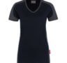 zweifarbiges Damen-T-Shirt - Schwartz
