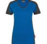 zweifarbiges Damen-T-Shirt - Blau