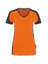 zweifarbiges Damen-T-Shirt - Orange