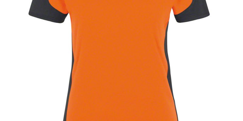 zweifarbiges Damen-T-Shirt - Orange