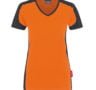 zweifarbiges Damen-T-Shirt - Orange
