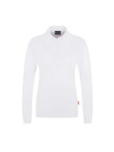 Langarm-Poloshirt - Weiß