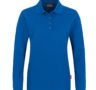 Langarm-Poloshirt - Blau