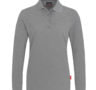 Langarm-Poloshirt - Grau