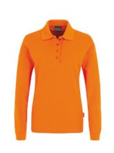 Langarm - Poloshirt - Orange
