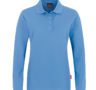 Langarm - Poloshirt - Hellblau