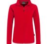 Fleece - Reißverschluss - Rot