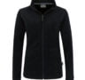 Fleece - Reißverschluss - Schwarz