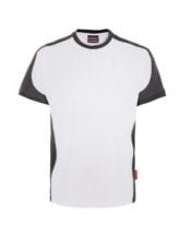 zweifarbiges T-Shirt - Weiß - Schwarz