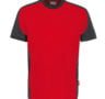 zweifarbiges T-Shirt - Rot - Schwarz