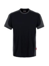 zweifarbiges T-Shirt - Schwarz - Grau