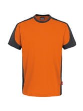 zweifarbiges T-Shirt - Orange - Schwarz