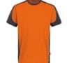 zweifarbiges T-Shirt - Orange - Schwarz