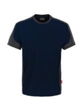 zweifarbiges T-Shirt - Marine - Grau