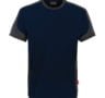 zweifarbiges T-Shirt - Marine - Grau