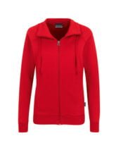 Reißverschluss-Sweater - Rot