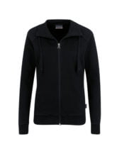 Reißverschluss-Sweater - Schwarz