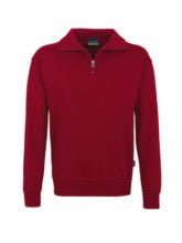 Reißverschluss-Sweater - Burgund