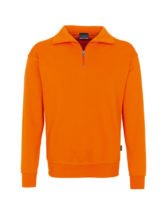 Reißverschluss-Sweater - Orange