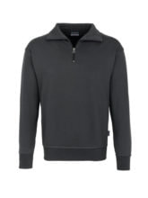 Reißverschluss-Sweater - Grau