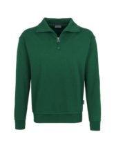 Reißverschluss-Sweater - Grün