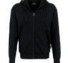 Kapuzenpullover - Reißverschluss - Schwarz