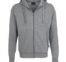 Kapuzenpullover - Reißverschluss - Grau