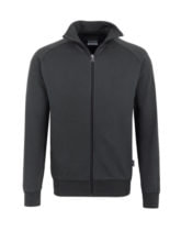 Reißverschluss-Sweater - Grau