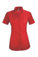 Kurzarm-Hemd - Rot