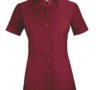 Kurzarm-Hemd - Burgund