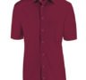 Kurzarm-Hemd - Burgund