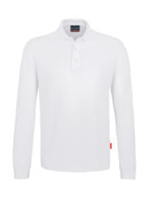 Langarm - Poloshirt - Weiß